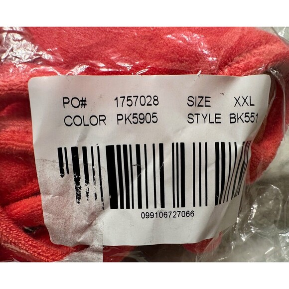 J Crew Bikini Top Womens XXL Orange Terry Cloth Wrap Tie Tank Beach Swimsuit - Picture 8 of 8